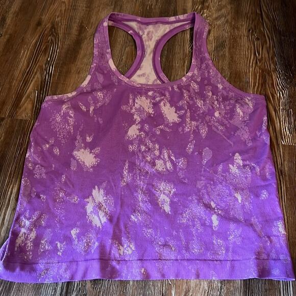 Lululemon swiftly tank race length moonlight magenta/ lavender size 10 - Picture 3 of 6